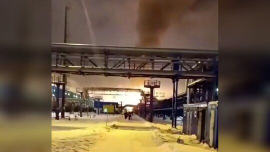 آتش سوزی در ترمینال گازی دریای بالتیک روسیه/ احتمال حمله پهپادی اوکراین