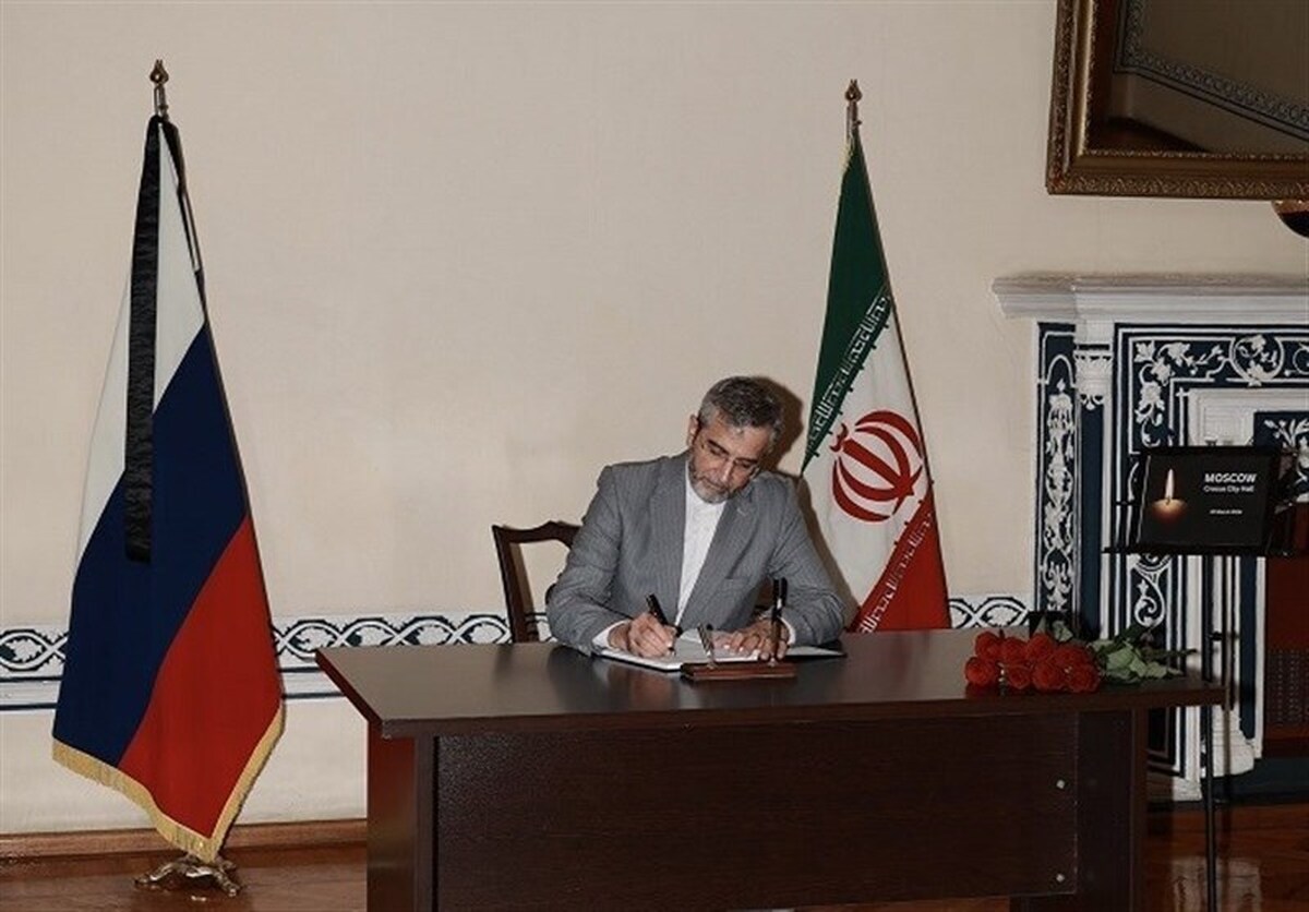 حضور علی باقری در سفارت روسیه در تهران برای عرض تسلیت
